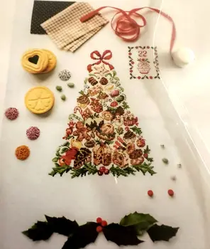 Сделай сам десерт Рождественская елка 31-35 Набор для вышивания крестиком Наборы для вышивания крестиком Homfun Craft Украшения для дома с вышивкой крестиком