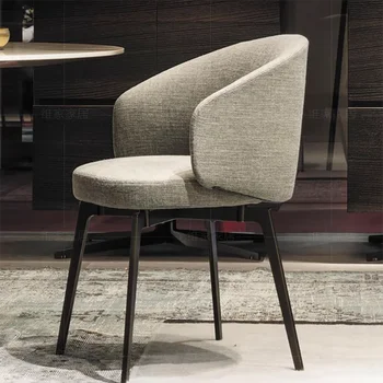 Роскошный современный обеденный стул, стол с подлокотниками в скандинавском стиле, стул для гостиной, Офисный макияж, Мебель для интерьера Sillas Para Comedor